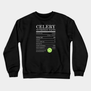 Celery Nutrition Facts Crewneck Sweatshirt